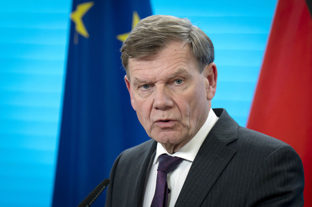 Pressekonferenz des indischen Außenministers und des deutschen Außenministers in Berlin