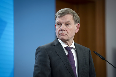 Pressekonferenz des indischen Außenministers und des deutschen Außenministers in Berlin