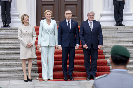 Begrüßung des polnischen Präsidenten in Berlin