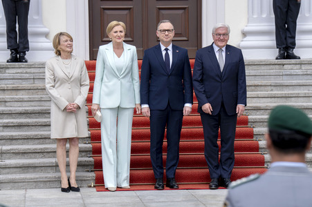 Begrüßung des polnischen Präsidenten in Berlin