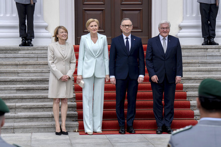 Begrüßung des polnischen Präsidenten in Berlin