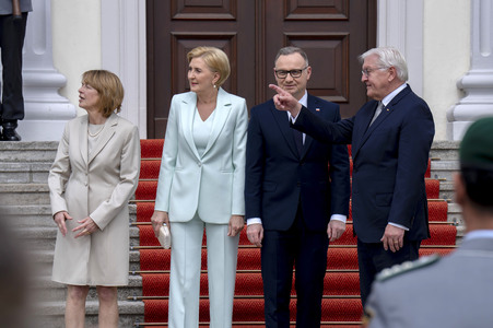 Begrüßung des polnischen Präsidenten in Berlin
