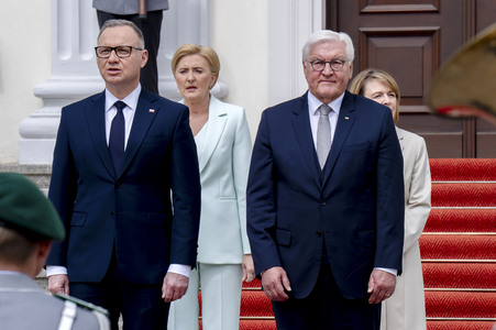 Begrüßung des polnischen Präsidenten in Berlin