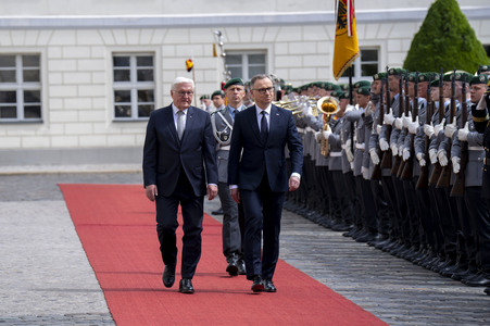 Begrüßung des polnischen Präsidenten in Berlin