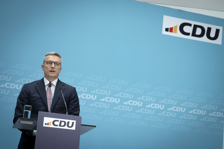 Pressekonferenz der CDU nach den Gremiensitzungen in Berlin