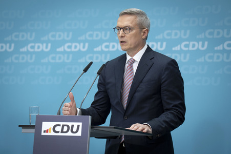 Pressekonferenz der CDU nach den Gremiensitzungen in Berlin