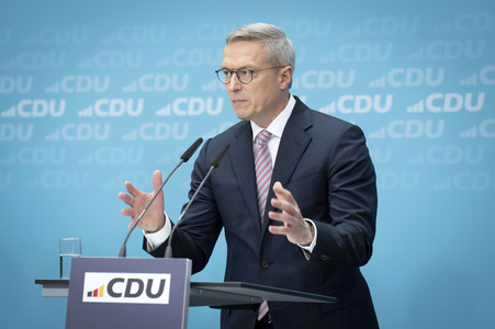 Pressekonferenz der CDU nach den Gremiensitzungen in Berlin