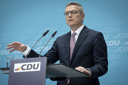 Pressekonferenz der CDU nach den Gremiensitzungen in Berlin