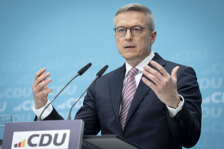 Pressekonferenz der CDU nach den Gremiensitzungen in Berlin