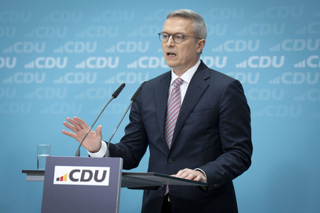 Pressekonferenz der CDU nach den Gremiensitzungen in Berlin