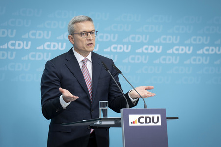 Pressekonferenz der CDU nach den Gremiensitzungen in Berlin