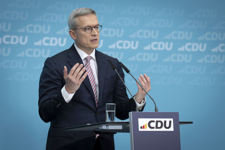 Pressekonferenz der CDU nach den Gremiensitzungen in Berlin