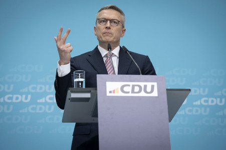 Pressekonferenz der CDU nach den Gremiensitzungen in Berlin