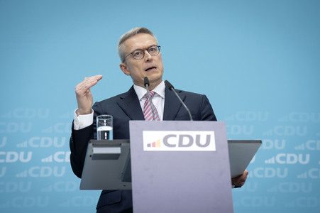 Pressekonferenz der CDU nach den Gremiensitzungen in Berlin