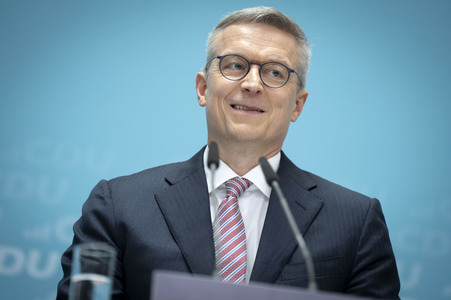 Pressekonferenz der CDU nach den Gremiensitzungen in Berlin