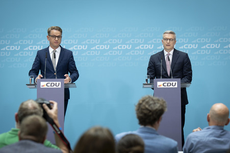 Pressekonferenz der CDU nach den Gremiensitzungen in Berlin