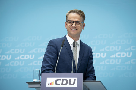 Pressekonferenz der CDU nach den Gremiensitzungen in Berlin