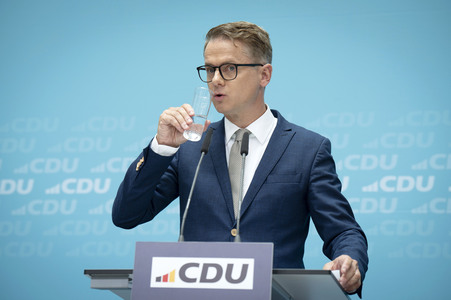 Pressekonferenz der CDU nach den Gremiensitzungen in Berlin