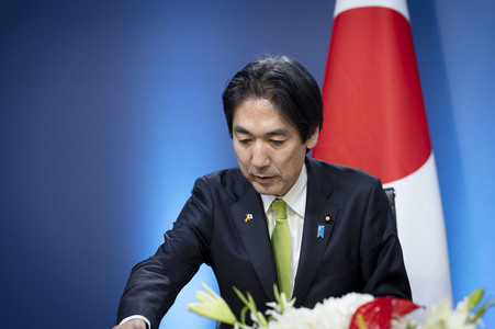 Unterzeichnung von Absichtserklärungen zwischen Japan und Deutschland in Berlin