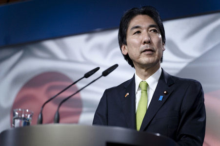 Unterzeichnung von Absichtserklärungen zwischen Japan und Deutschland in Berlin