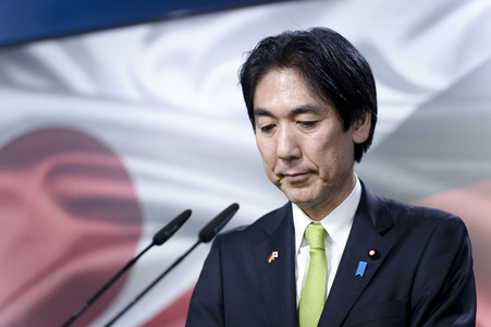 Unterzeichnung von Absichtserklärungen zwischen Japan und Deutschland in Berlin