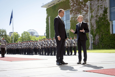 Empfang des Premierministers von Luxemburg in Berlin