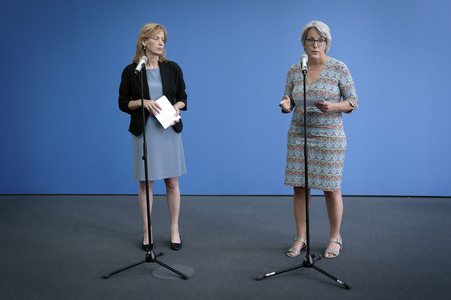 Pressestatement von Karin Prien in Berlin