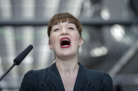 Pressestatement der Partei Die Linke in Berlin