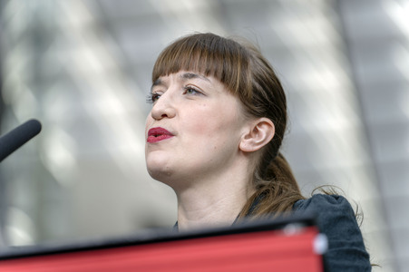 Pressestatement der Partei Die Linke in Berlin