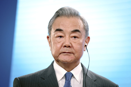 Pressekonferenz des chinesischen Außenministers und des deutschen Außenministers in Berlin