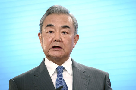 Pressekonferenz des chinesischen Außenministers und des deutschen Außenministers in Berlin