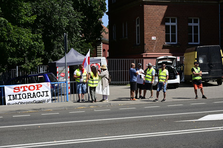 Grenzkontrollen an der deutsch-polnischen Grenze in Görlitz