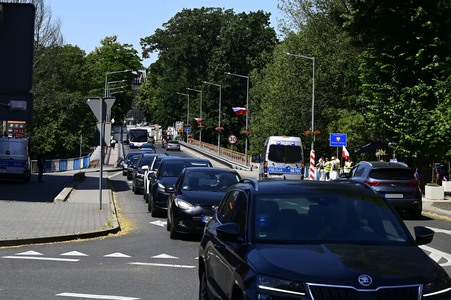 Grenzkontrollen an der deutsch-polnischen Grenze in Görlitz