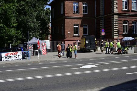 Grenzkontrollen an der deutsch-polnischen Grenze in Görlitz