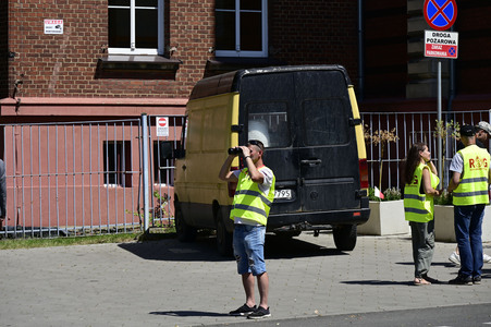 Grenzkontrollen an der deutsch-polnischen Grenze in Görlitz