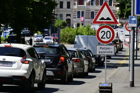 Grenzkontrollen an der deutsch-polnischen Grenze in Görlitz