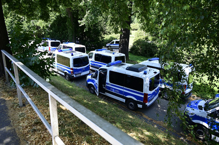 Grenzkontrollen an der deutsch-polnischen Grenze in Görlitz