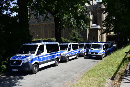 Grenzkontrollen an der deutsch-polnischen Grenze in Görlitz