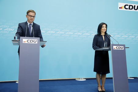 Pressekonferenz der CDU in Berlin