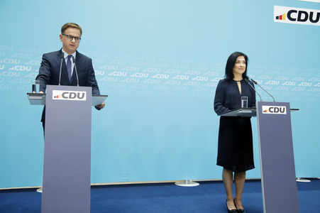 Pressekonferenz der CDU in Berlin
