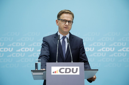 Pressekonferenz der CDU in Berlin