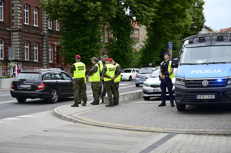 Grenzkontrollen an der deutsch-polnischen Grenze in Görlitz