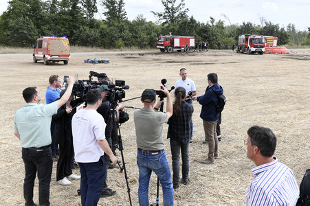 Waldbrand in der Gohrischheide