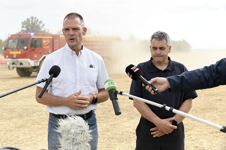 Waldbrand in der Gohrischheide