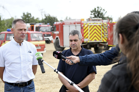Waldbrand in der Gohrischheide