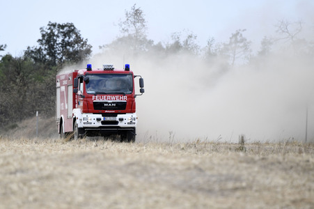 Waldbrand in der Gohrischheide