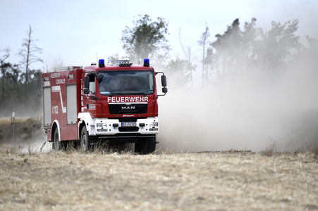 Waldbrand in der Gohrischheide