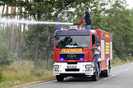 Waldbrand in der Gohrischheide