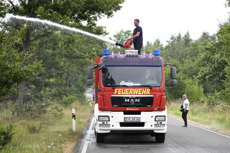 Waldbrand in der Gohrischheide
