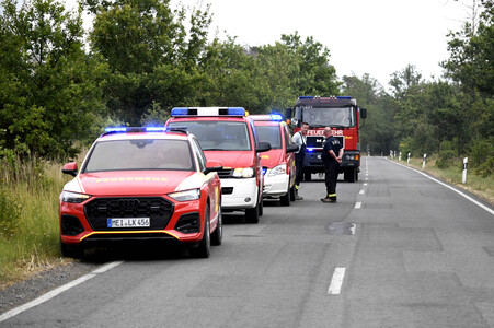 Waldbrand in der Gohrischheide
